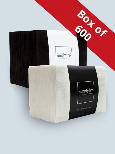 mixed white black600 | Simply Dry Disposable Salon Towels